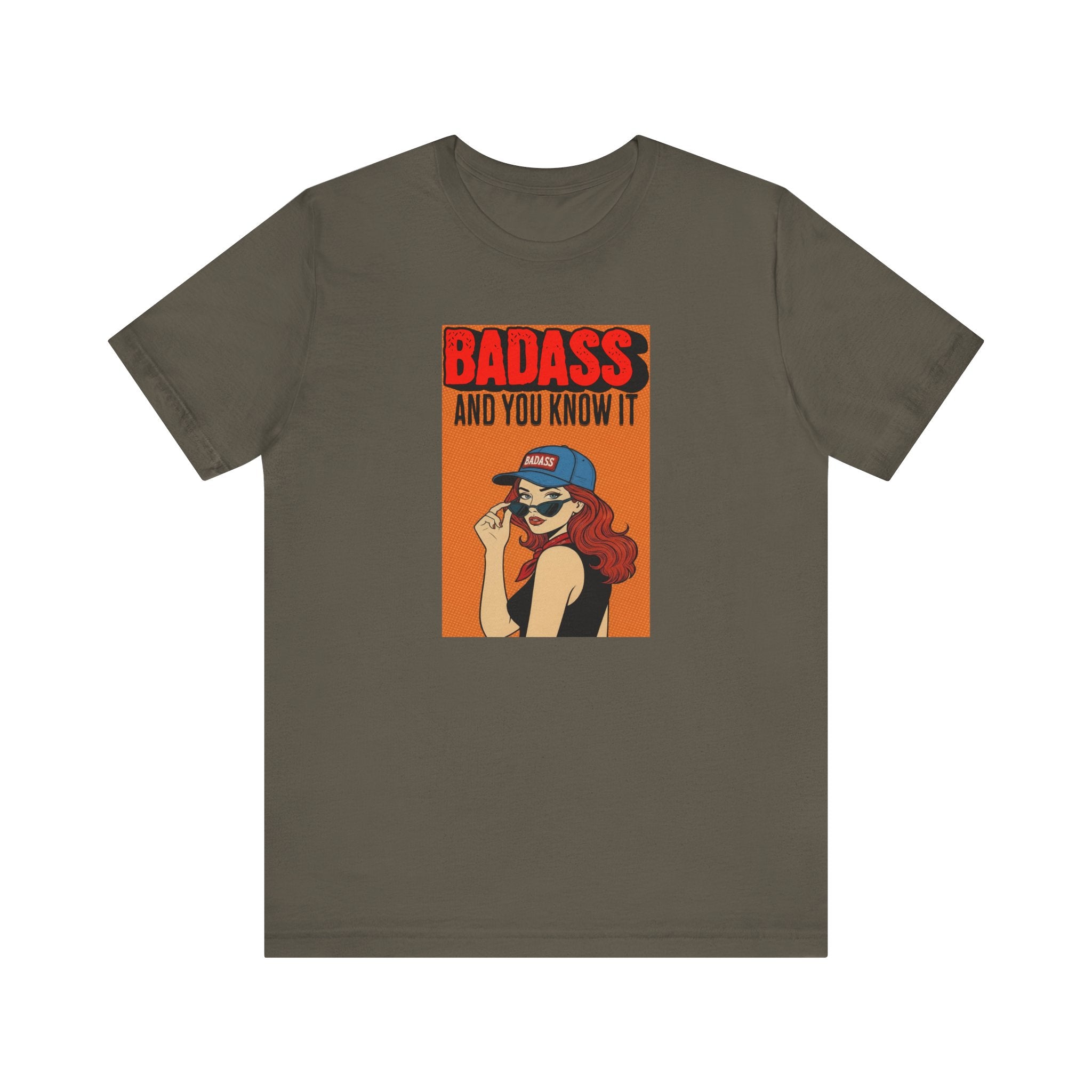 Badass And You Know It Shirt, Retro Pop Art Comic Tee Women, Sassy Cowgirl Gift for Her, Funny Confident T-Shirt