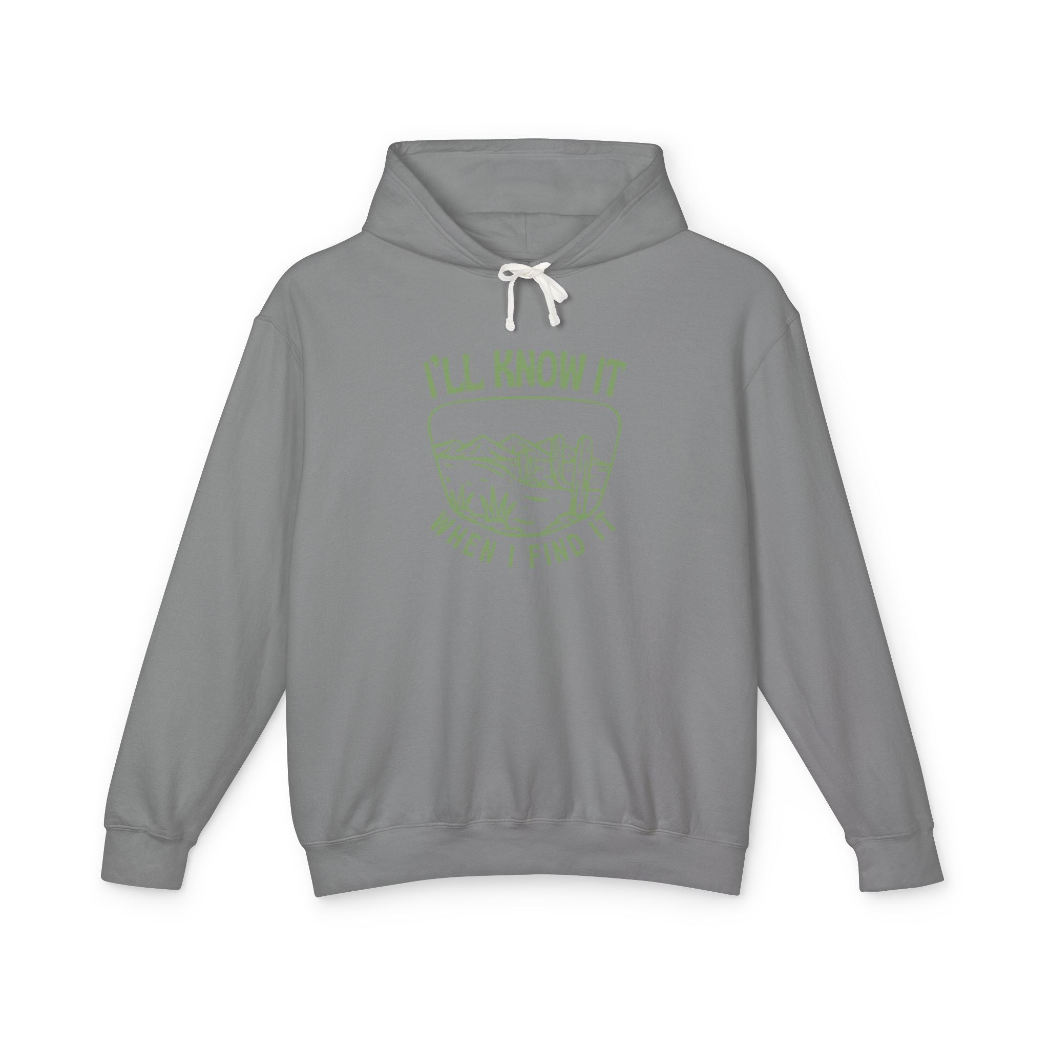I'll Know It When I Find It Hooded Sweatshirt, Desert Landscape Graphic Hoodie Women, Wanderlust Gift, Boho Western sweatshirt