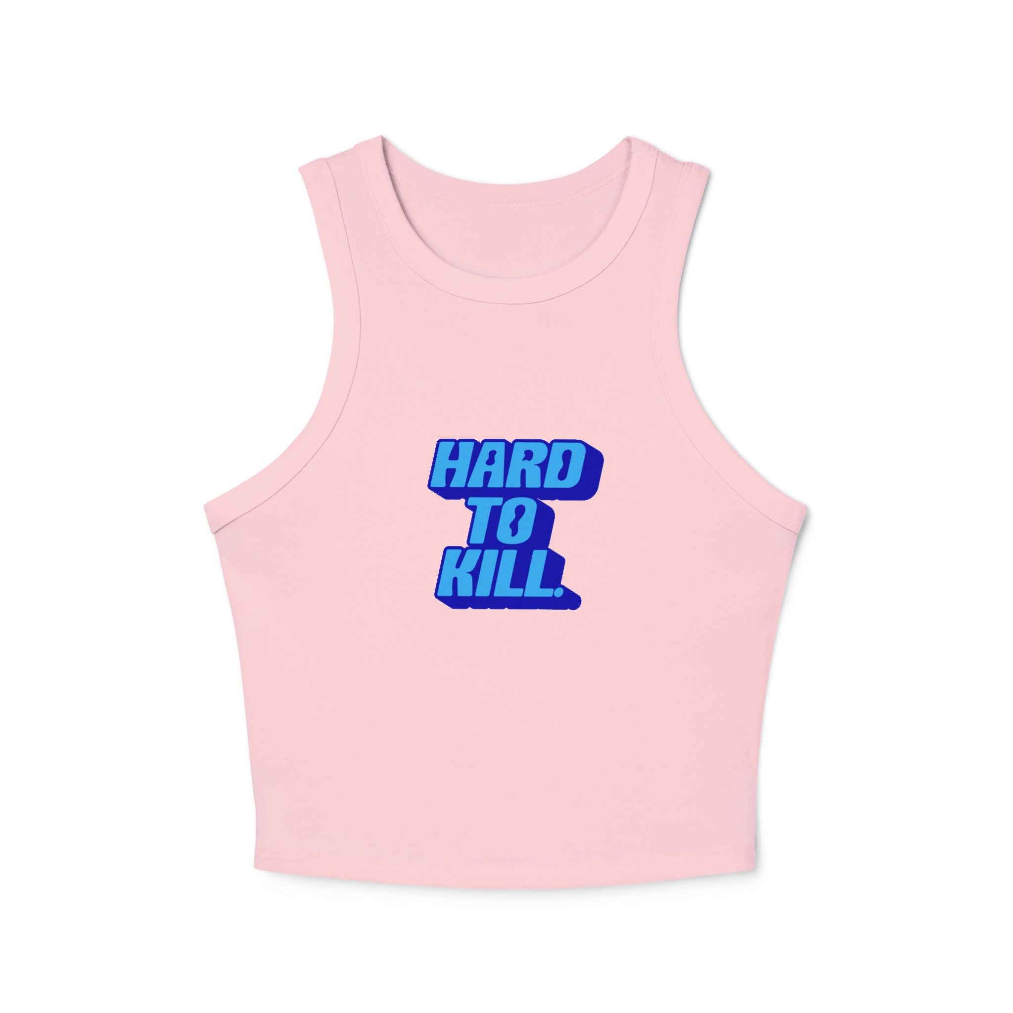 Hard To Kill graphic Tank Top (Blue on Blue)